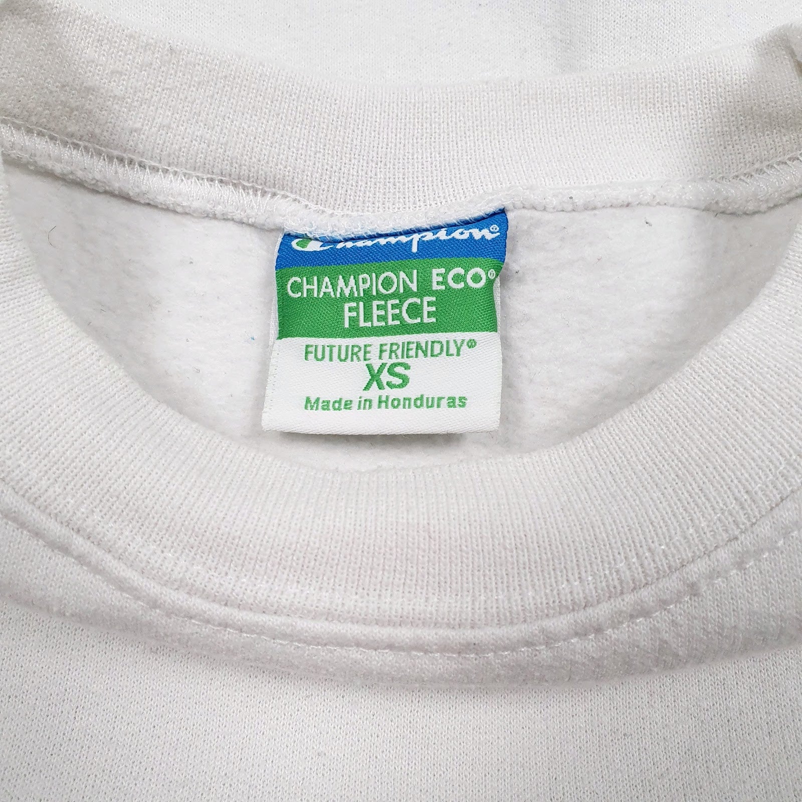 Mens White Champion Buffs Crewneck Jumper