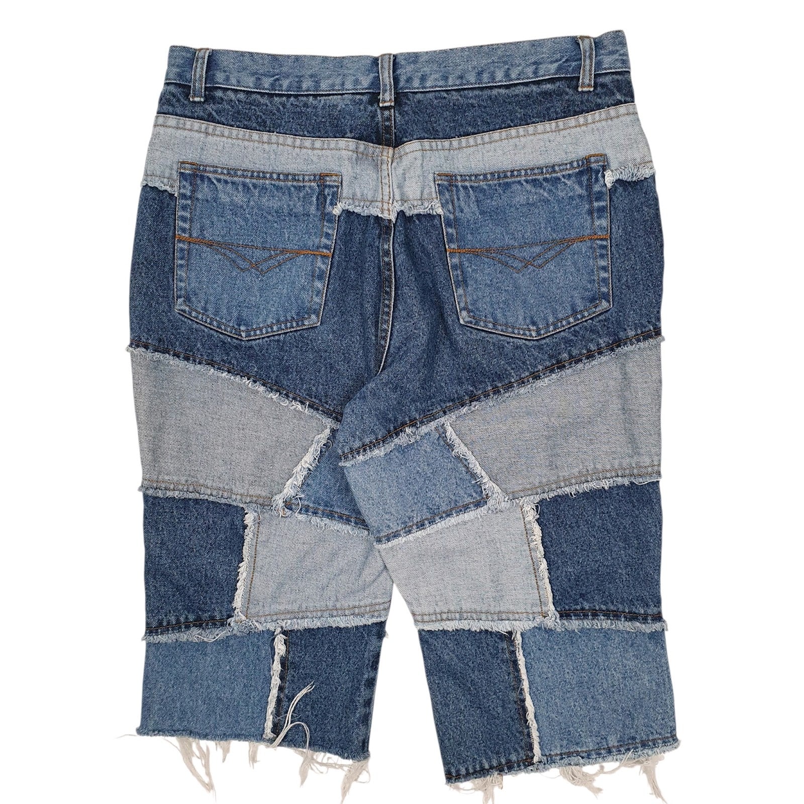 Womens Blue Arizona Jeans Co Patchwork  Shorts
