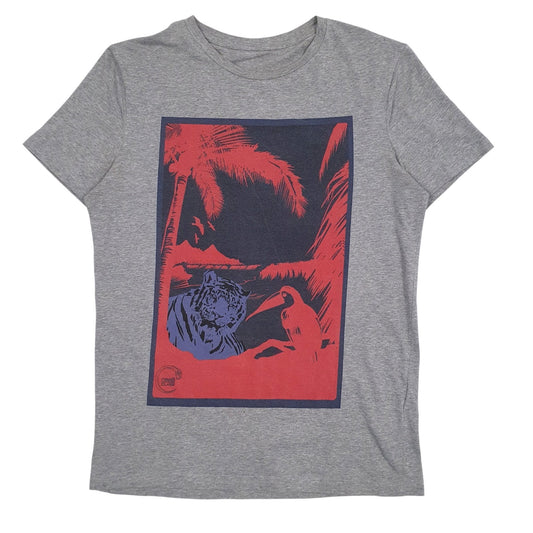 Mens Grey Cavalli  Short Sleeve T Shirt