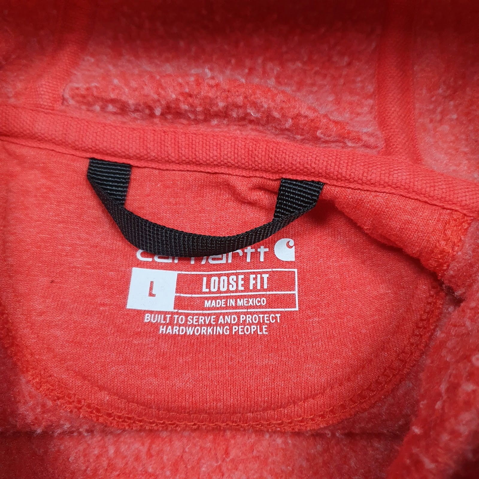 Mens Red Carhartt  Hoodie Jumper