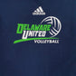 Mens Navy Adidas Delaware United Volleyball  T Shirt