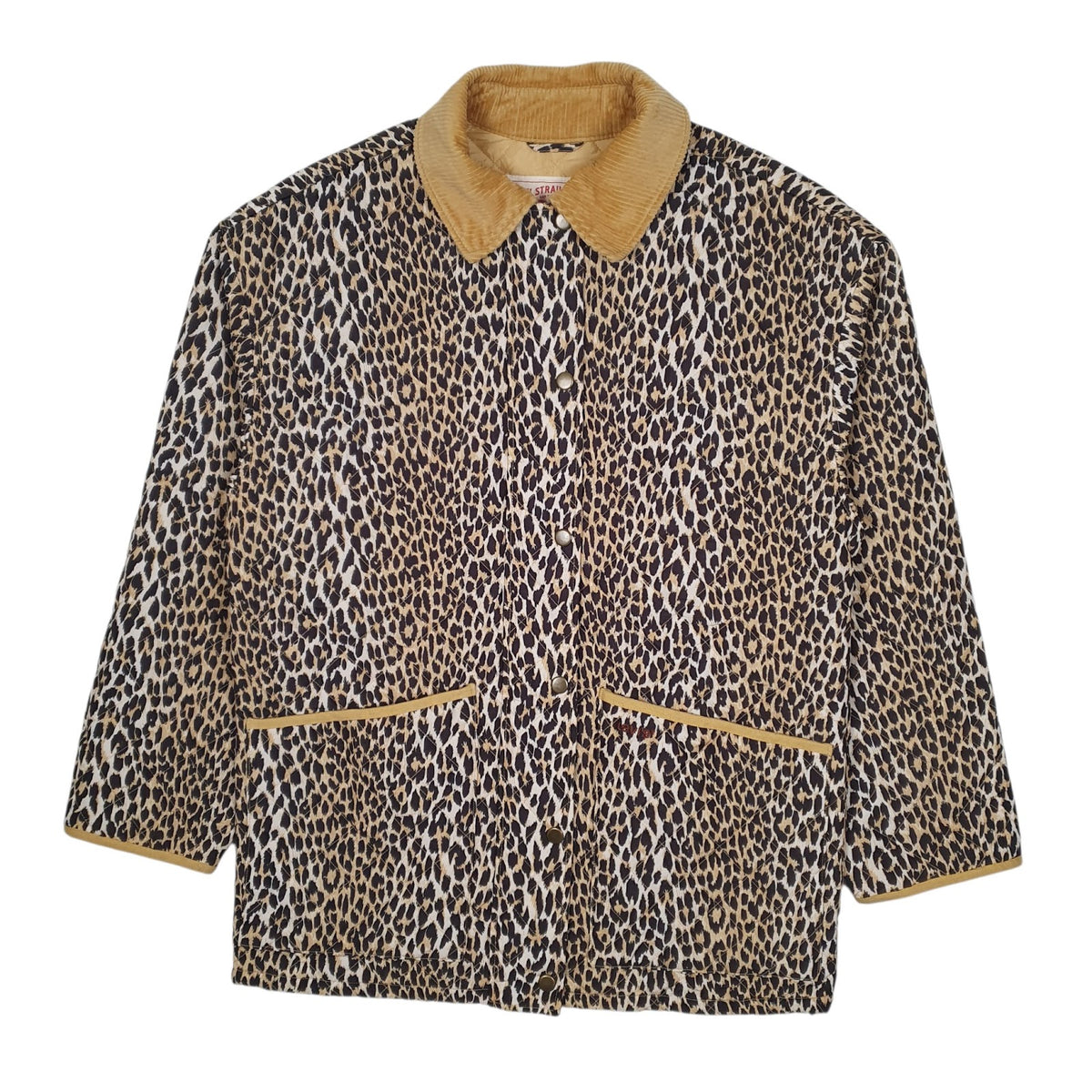 Womens Beige Levis Leopard Print  Coat