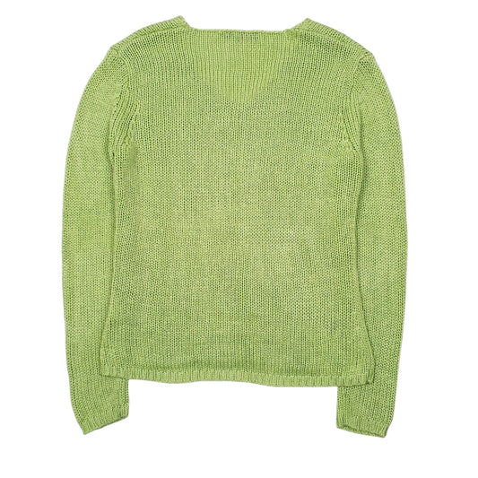 Womens Green Michèle Boyard Knit V Neck Jumper