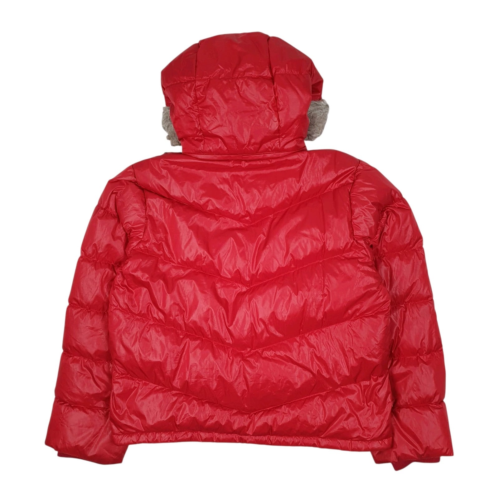 Womens Red Nautica Hooded  Coat