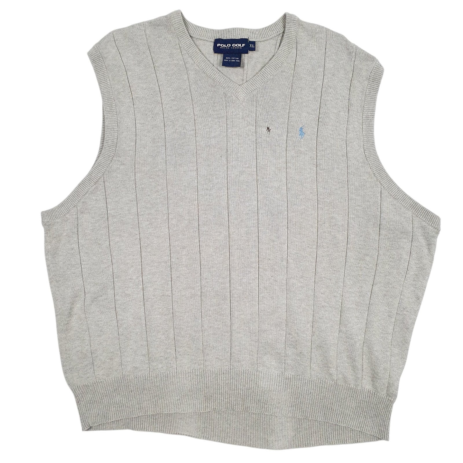 Mens Grey Ralph Lauren Golf Vest Jumper