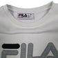 Womens White Fila  Crewneck Jumper