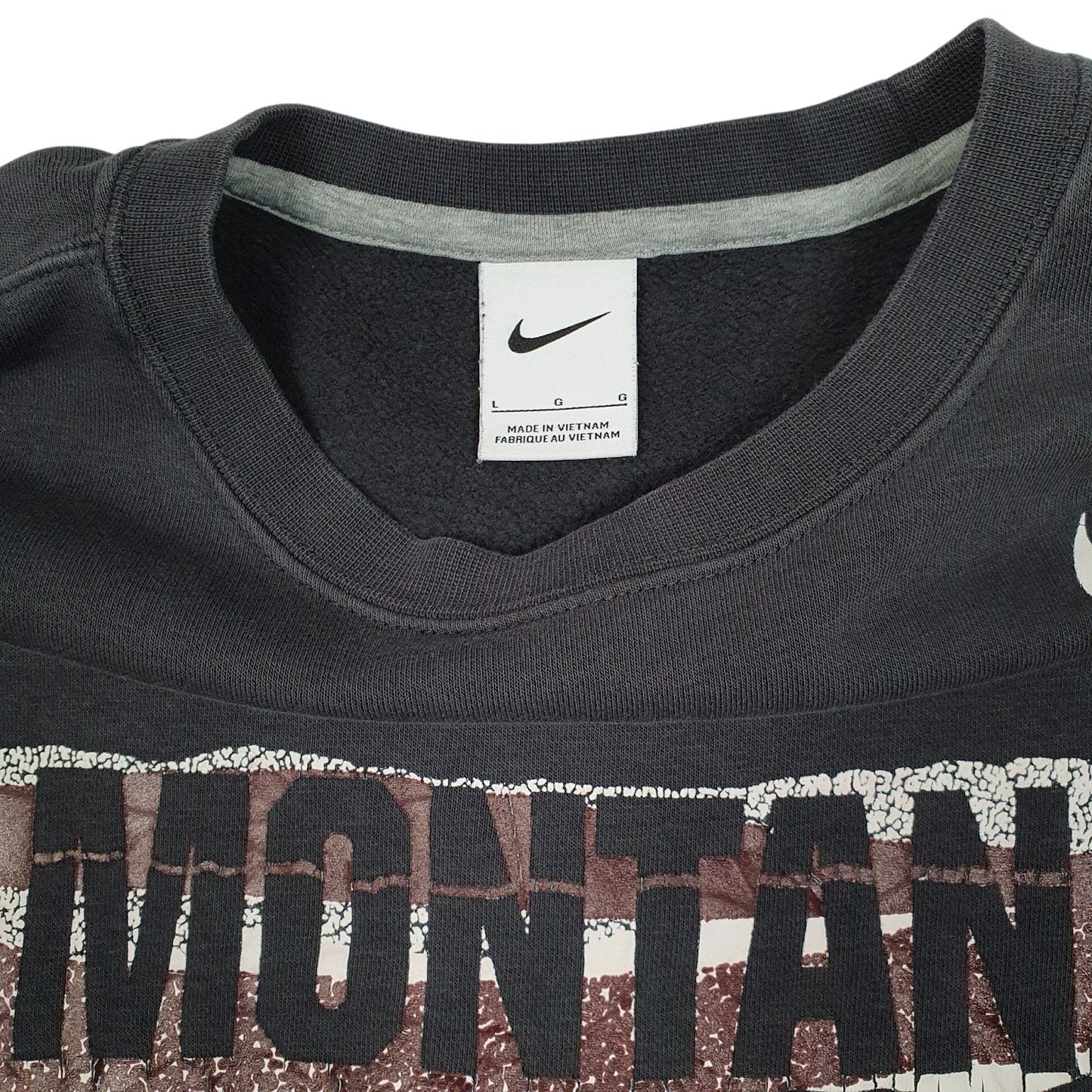 Mens Grey Nike Montana Crewneck Jumper