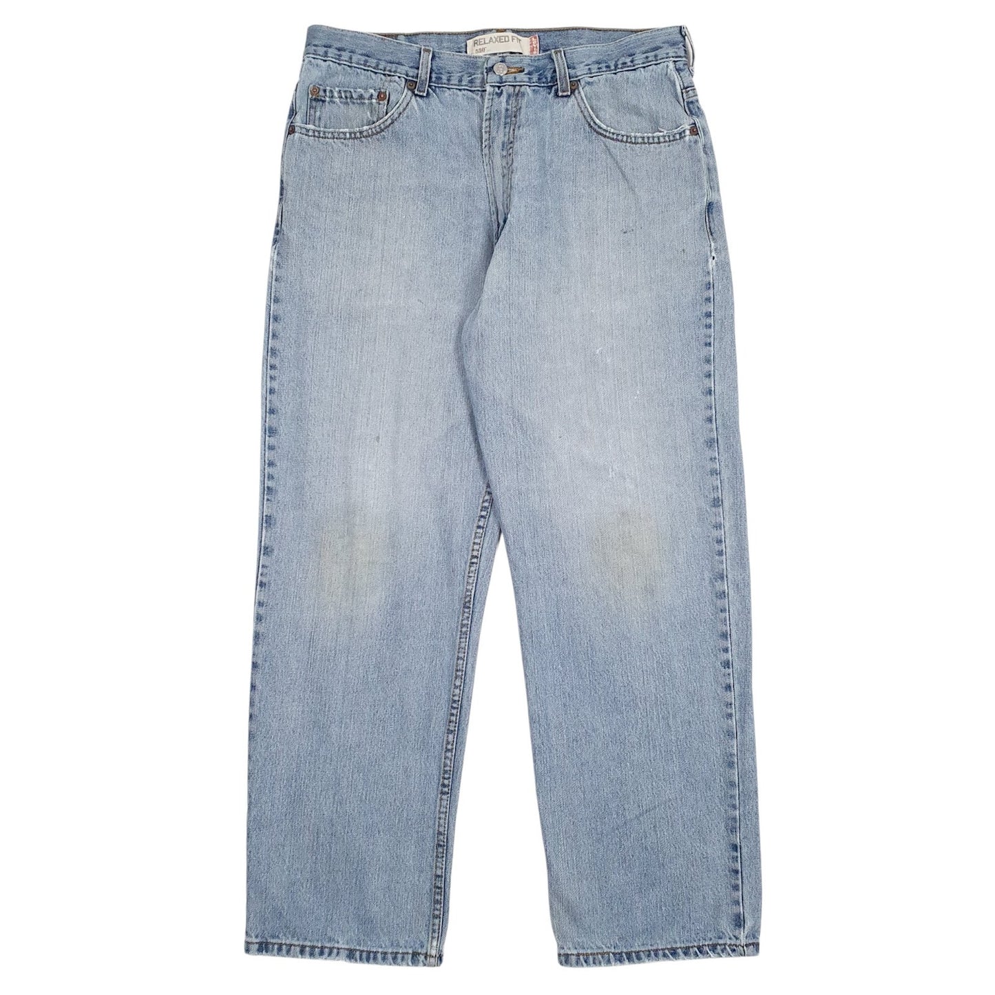 Mens Blue Levis Distressed 550 JeansW36 L30