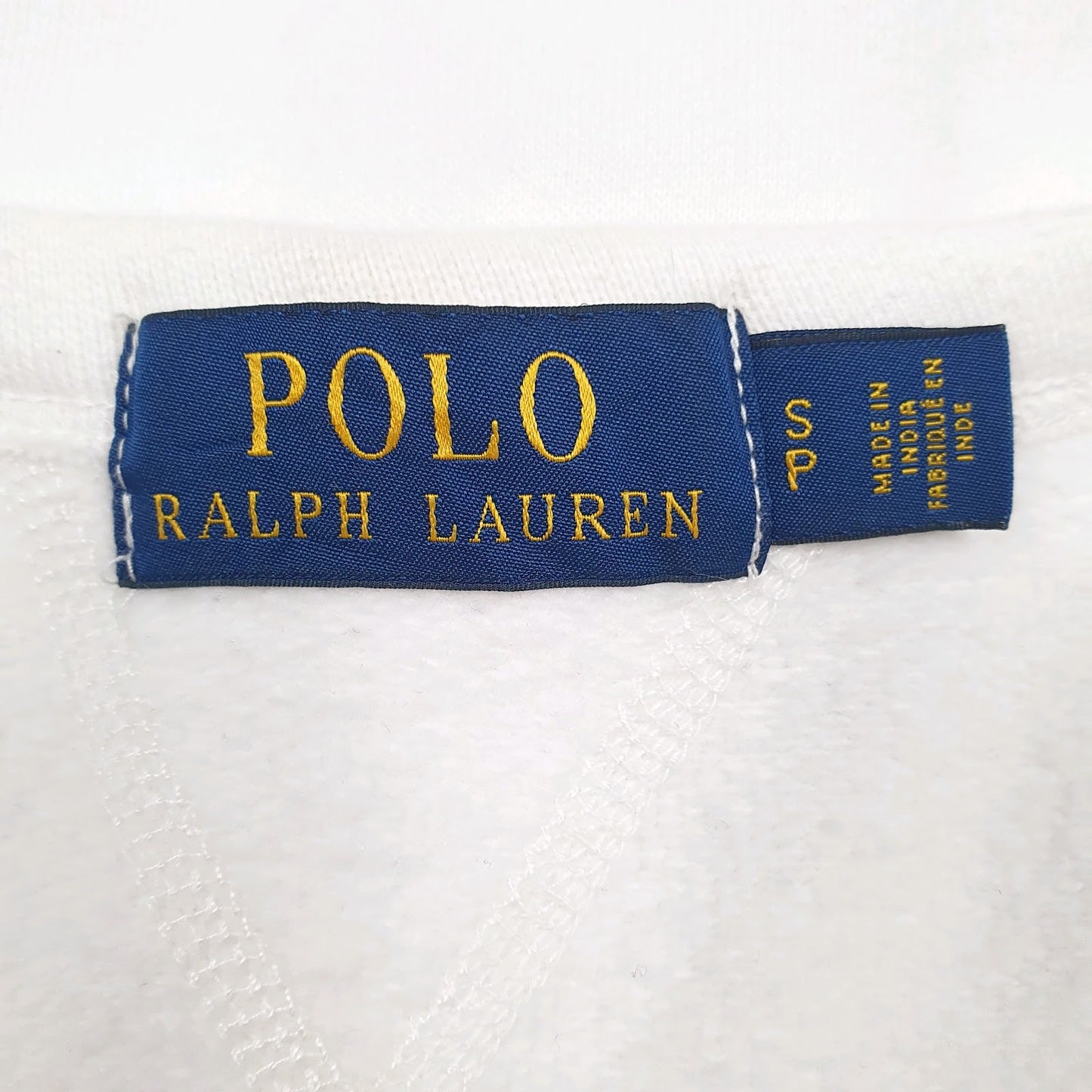 Mens White Polo Ralph Lauren  Crewneck Jumper