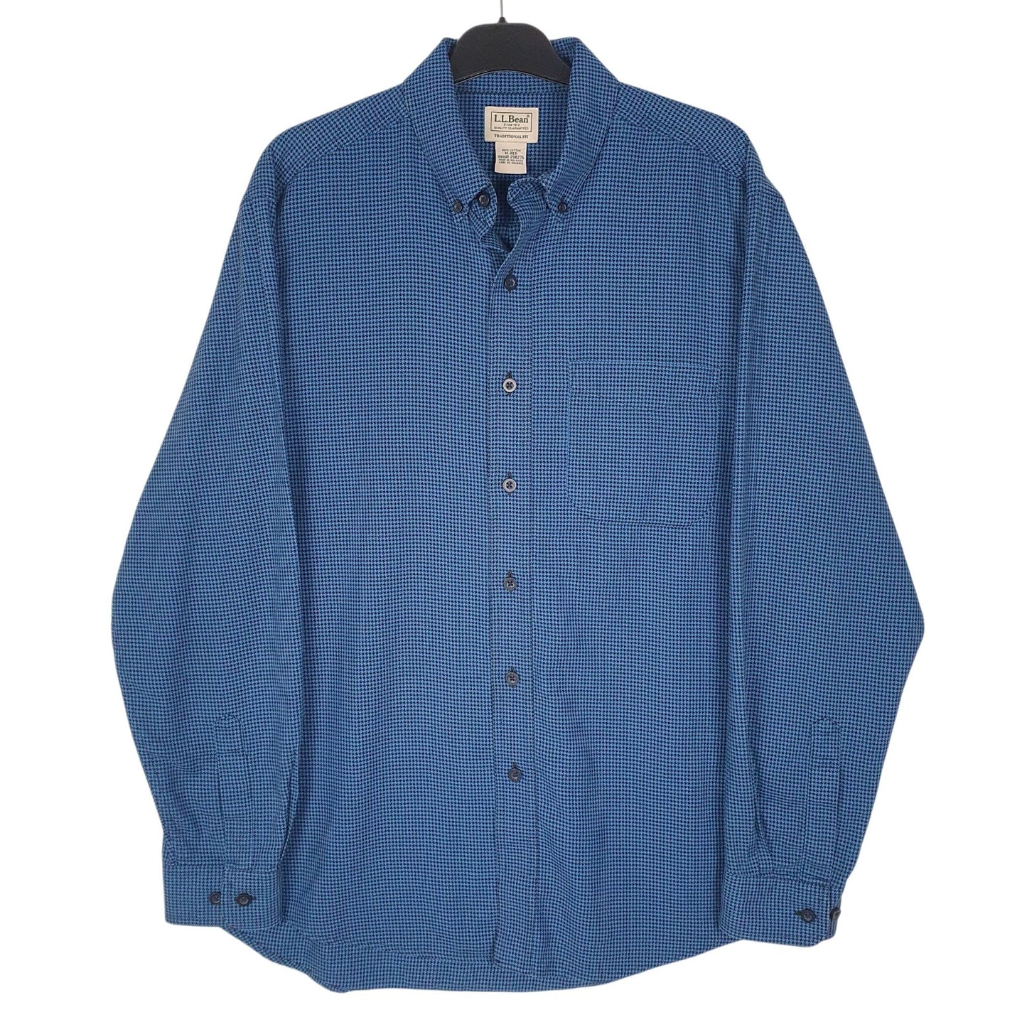 Mens Blue L.L.Bean  Long Sleeve Shirt