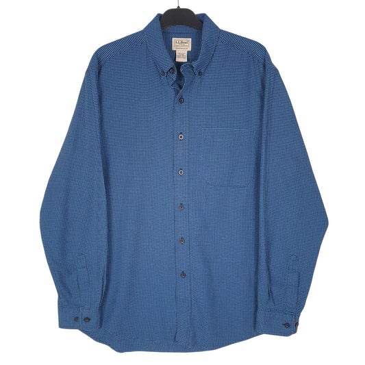 Mens Blue L.L.Bean  Long Sleeve Shirt