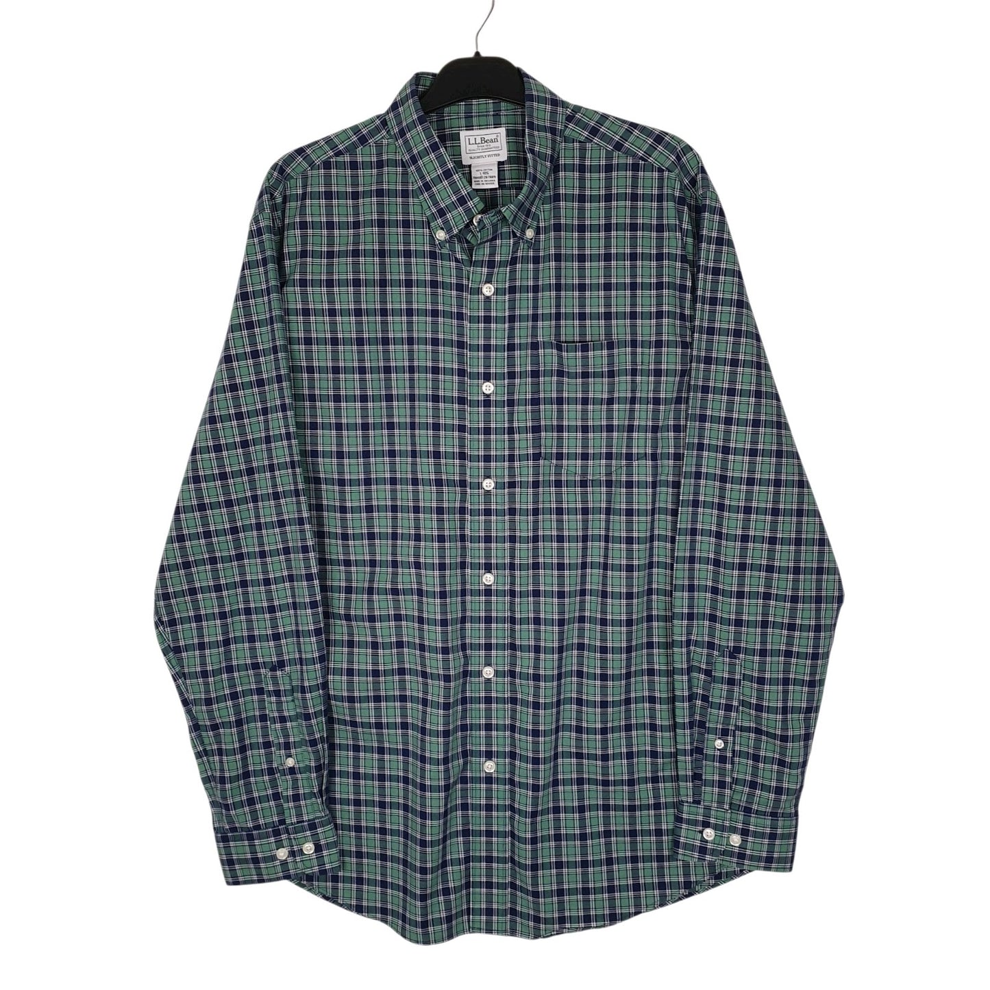 Mens Green L.L.Bean  Long Sleeve Shirt
