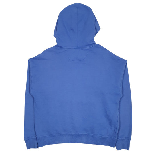 Womens Blue Champion Spellout Hoodie Jumper