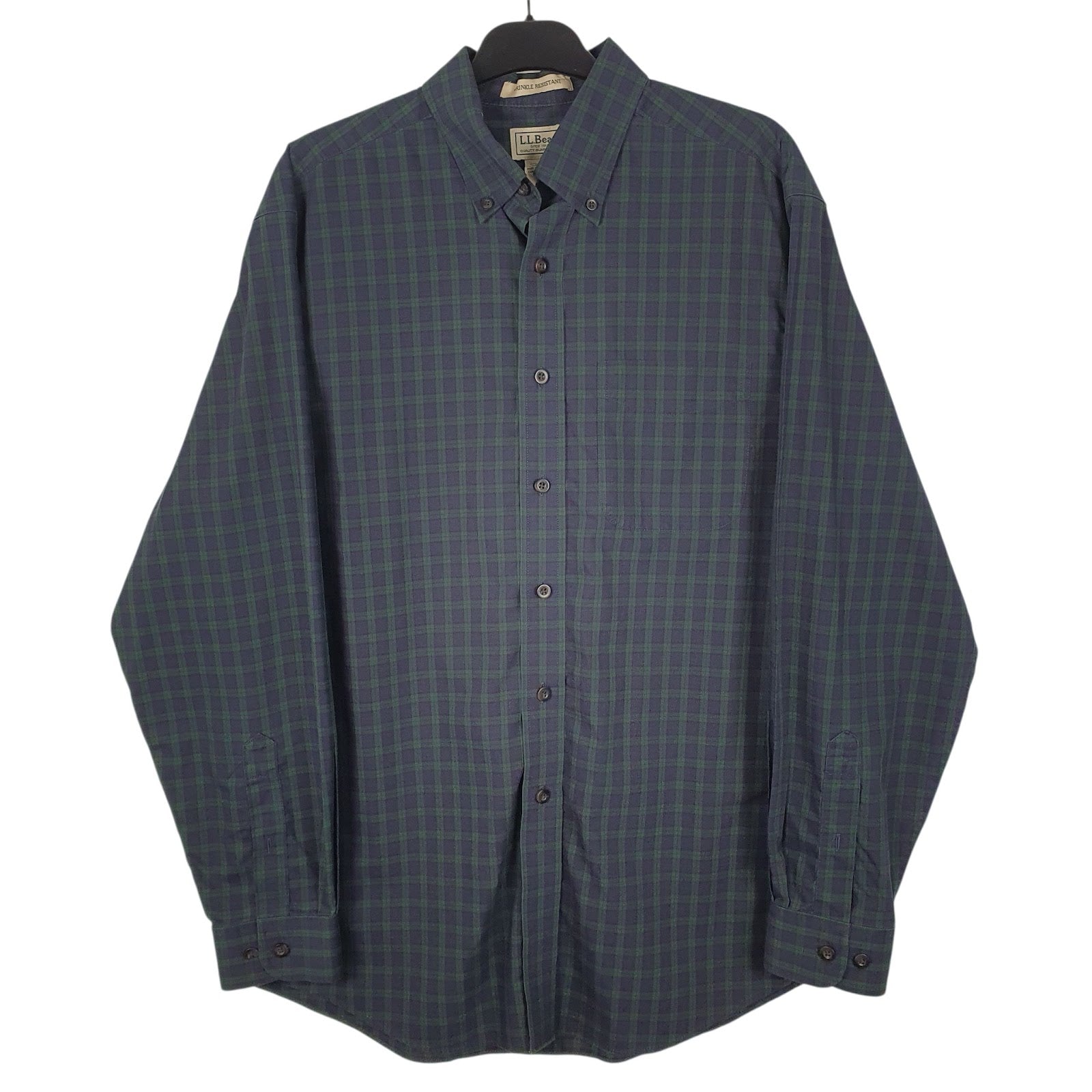Mens Navy L.L.Bean  Long Sleeve Shirt