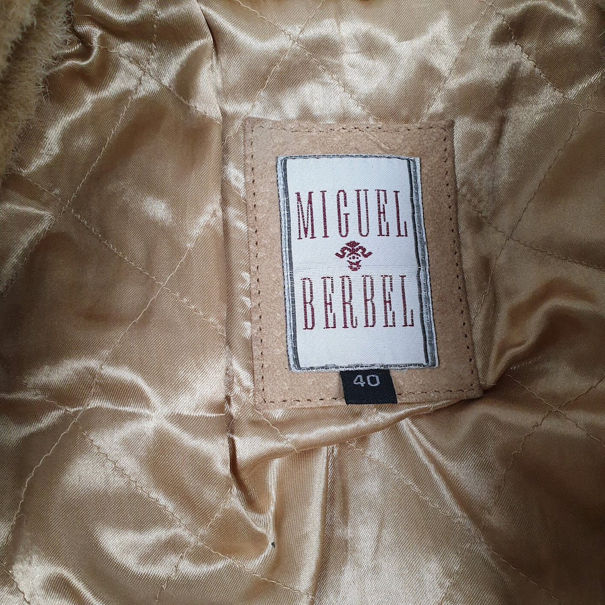 Womens Brown Miguel Berbel Vintage Afghan Coat Longline  Coat