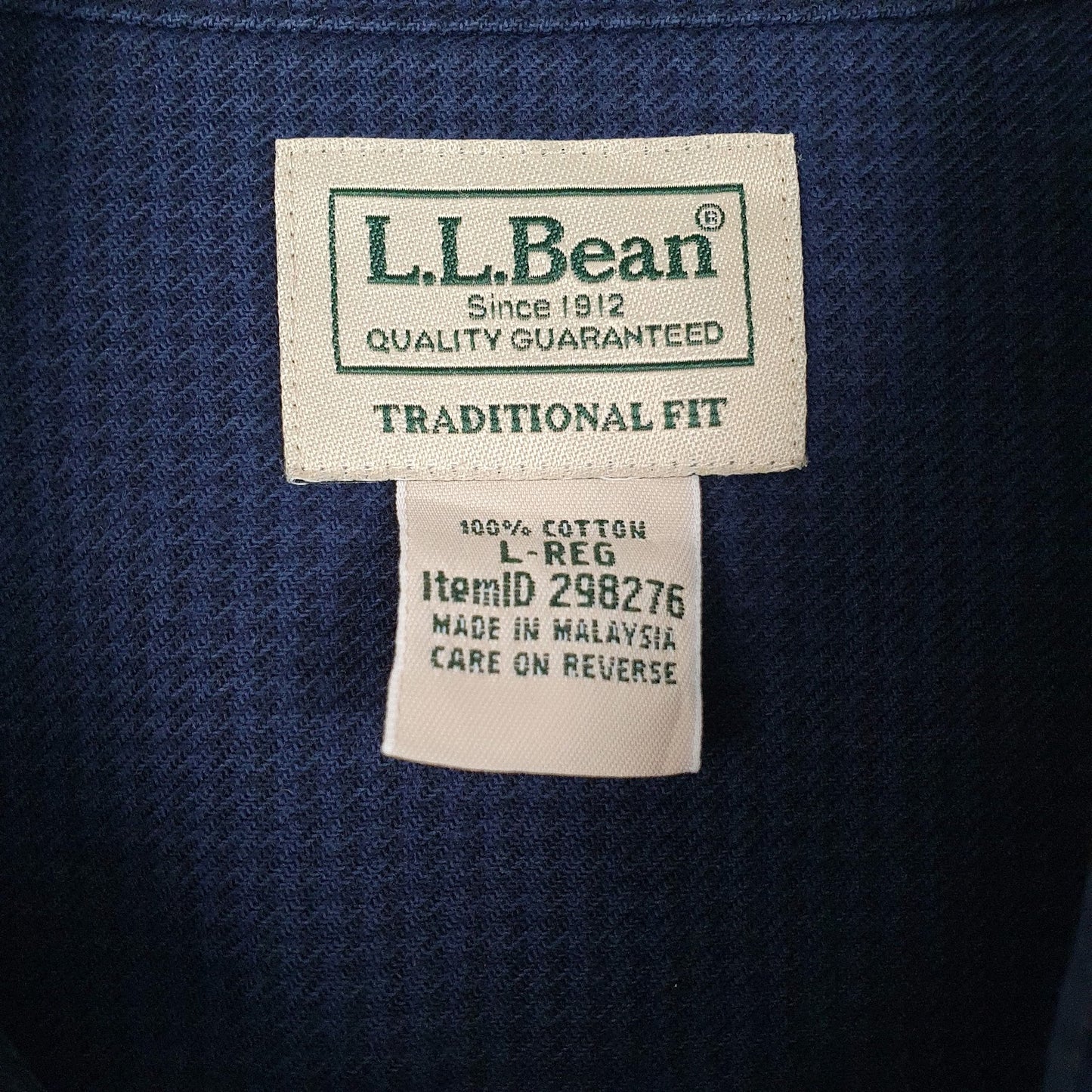 Mens Navy L.L.Bean   Shirt