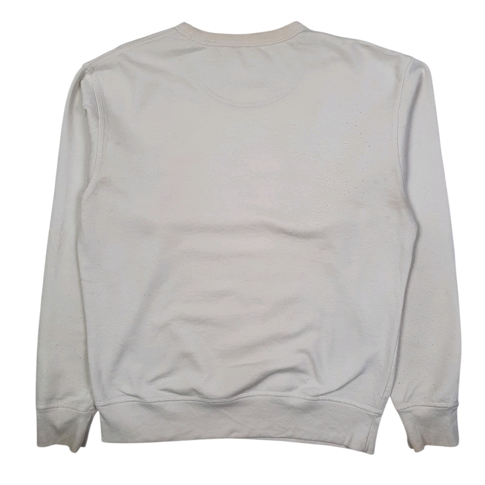 Mens White Champion  Crewneck Jumper