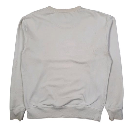 Mens White Champion  Crewneck Jumper