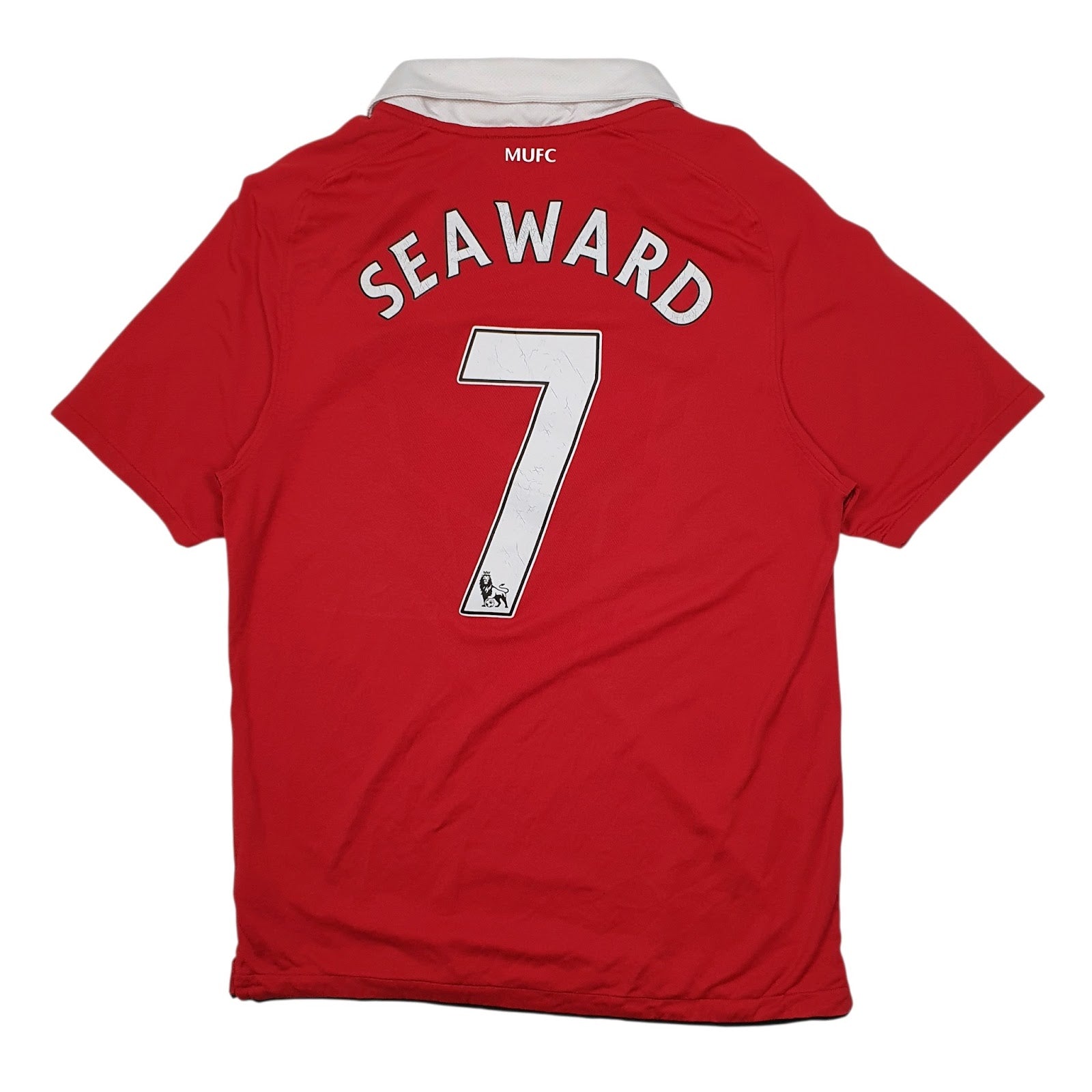 Mens Red Nike Manchester United Football Seaward  T Shirt
