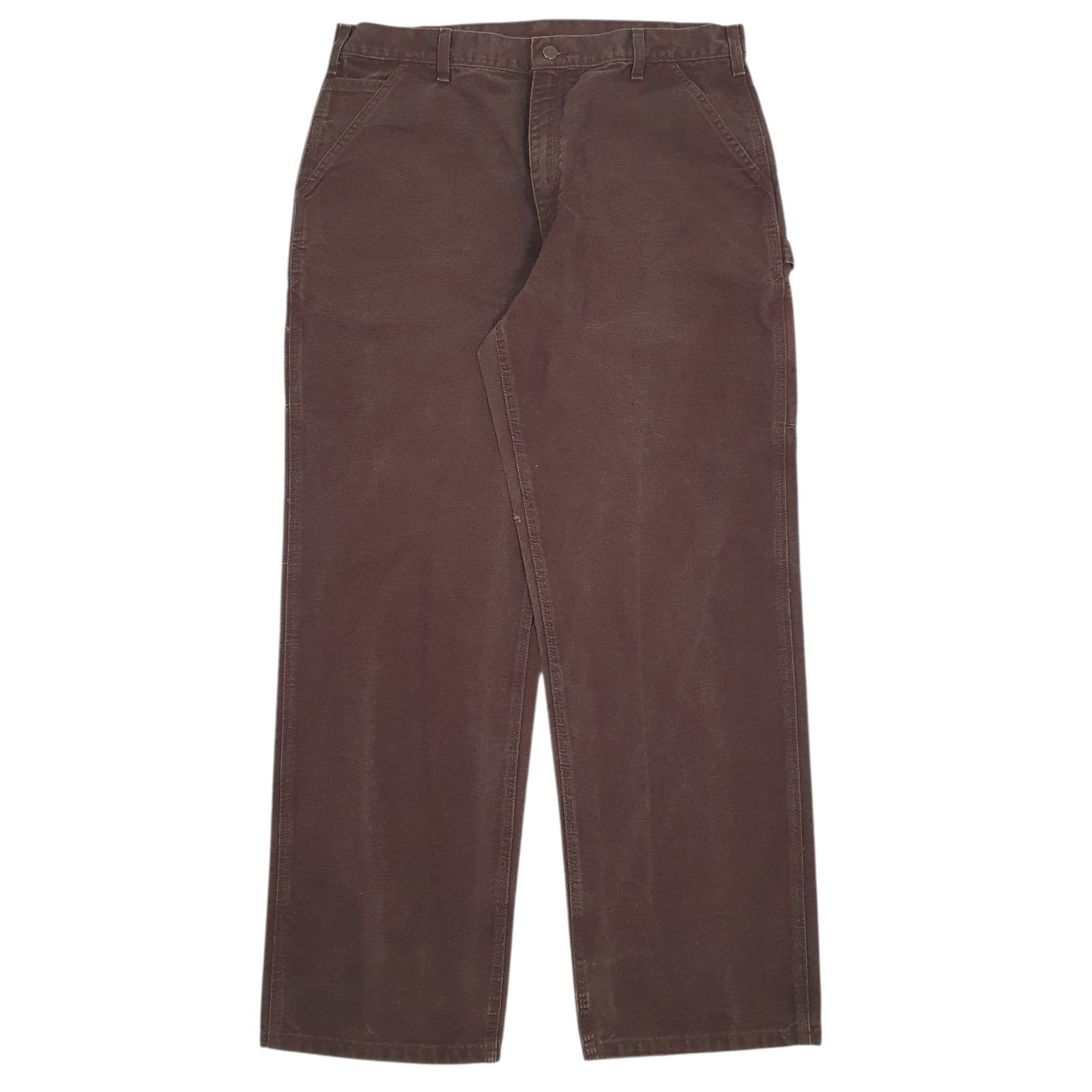 Mens Brown Carhartt B11 DKB Workwear Carpenter Trousers