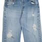 Mens Blue Levis Distressed  Jeans