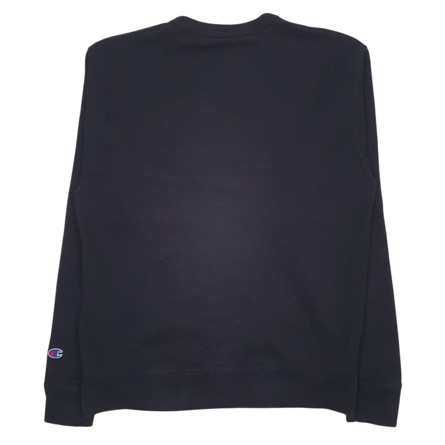 Mens Black Champion  Crewneck Jumper