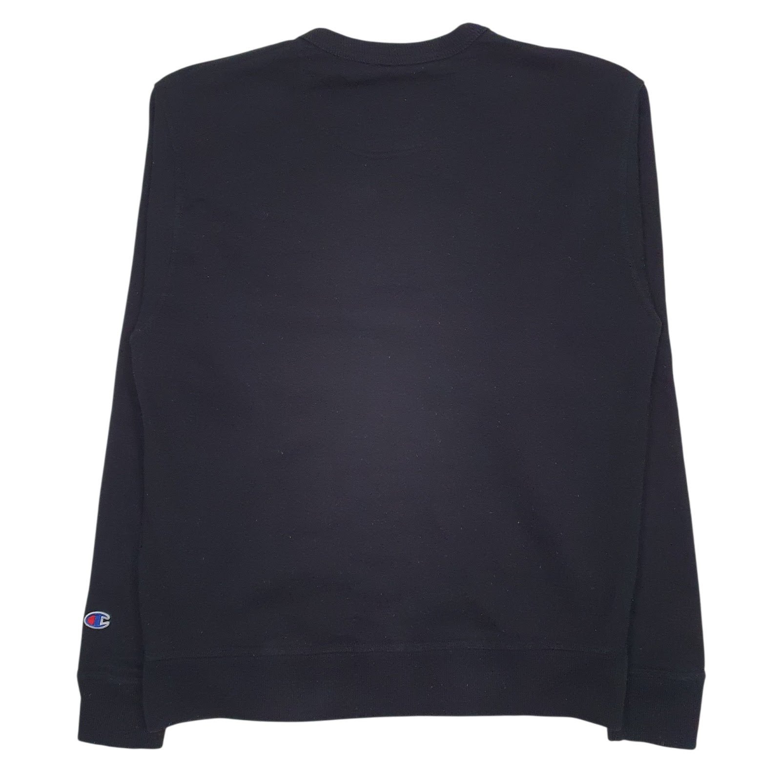 Mens Black Champion  Crewneck Jumper