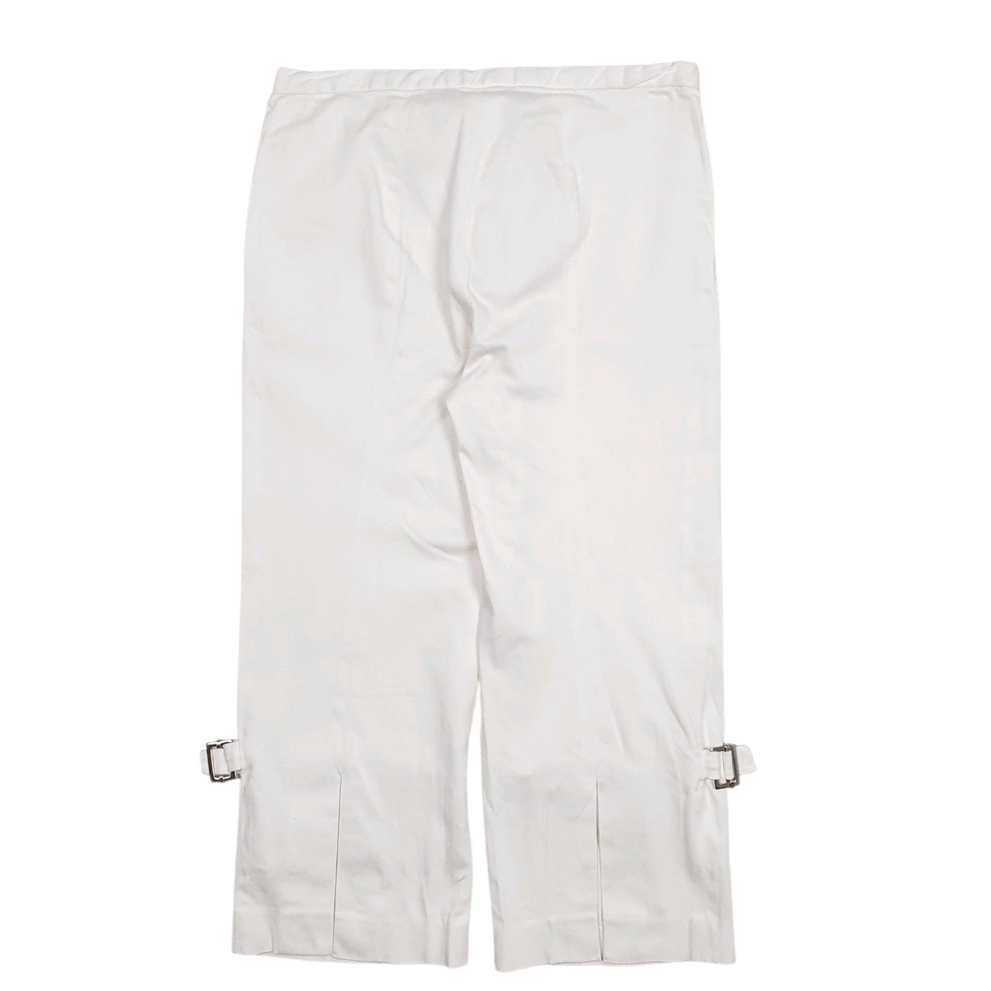 Womens White Richmond Quarter Length Capri  Trousers