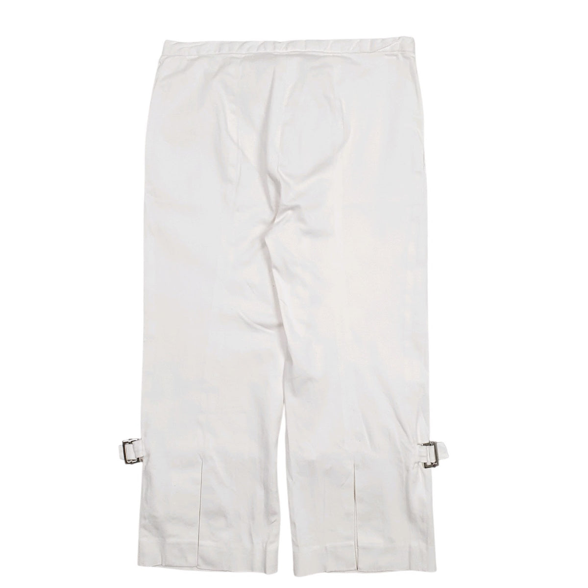 Womens White Richmond Quarter Length Capri  Trousers