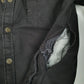 Mens Black Wrangler Windbreaker Hoodie Chore  Coat