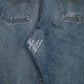Mens Blue Levis Distressed  Jeans