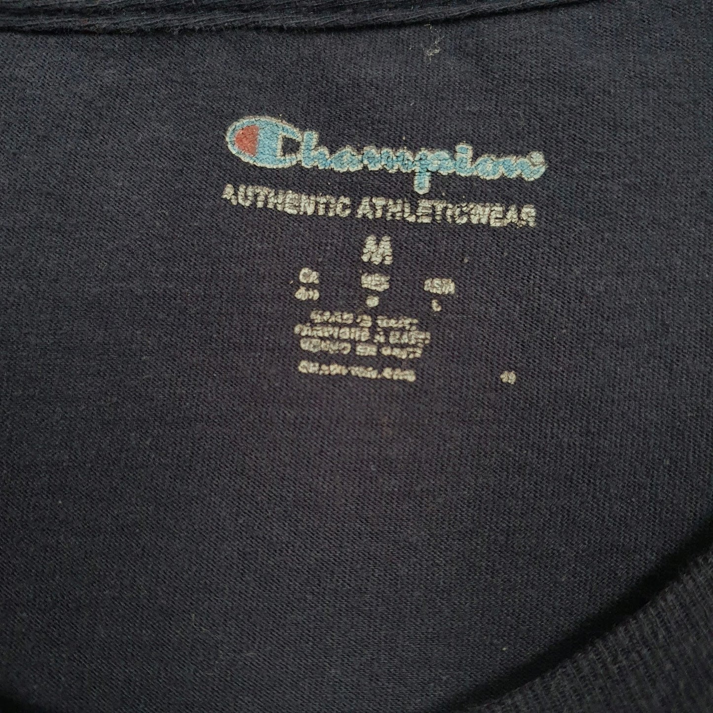 Mens Navy Champion   T Shirt