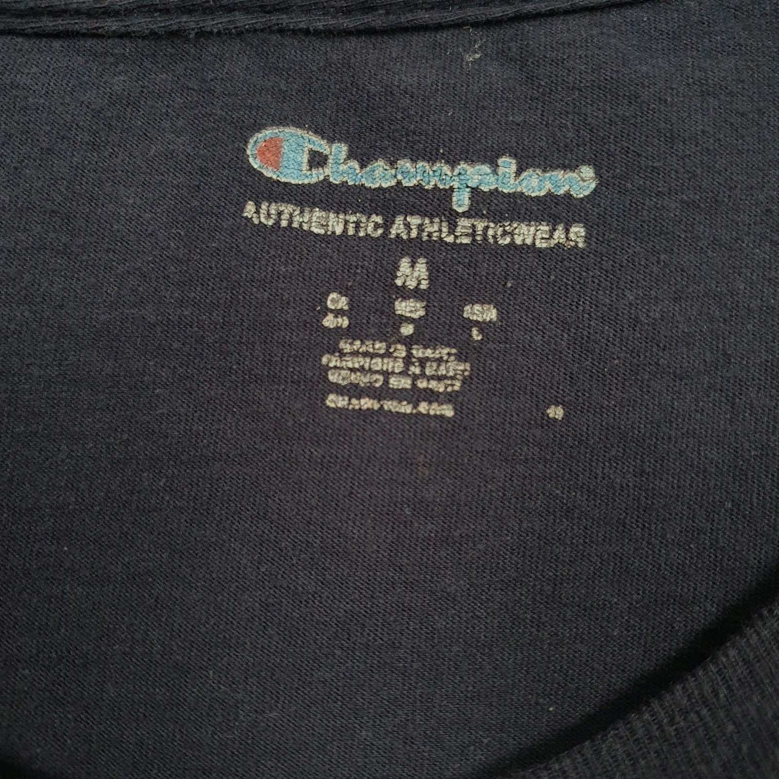 Mens Navy Champion   T Shirt