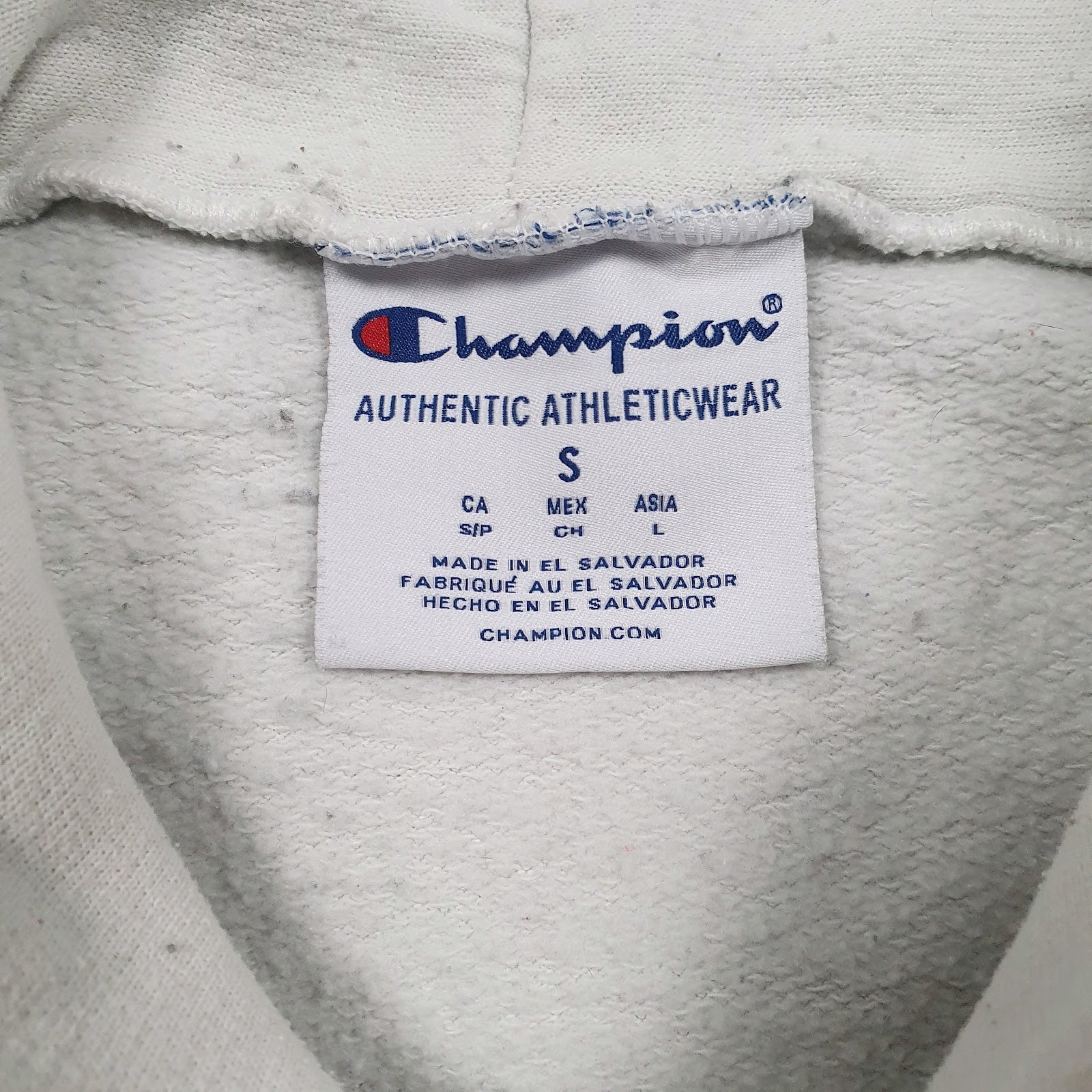 Mens White Champion Coastal Carolina University Hoodie Jumper