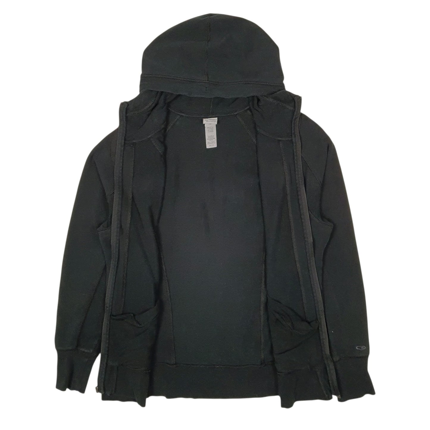 Womens Black Champion Hoodie Full Zip Jumper