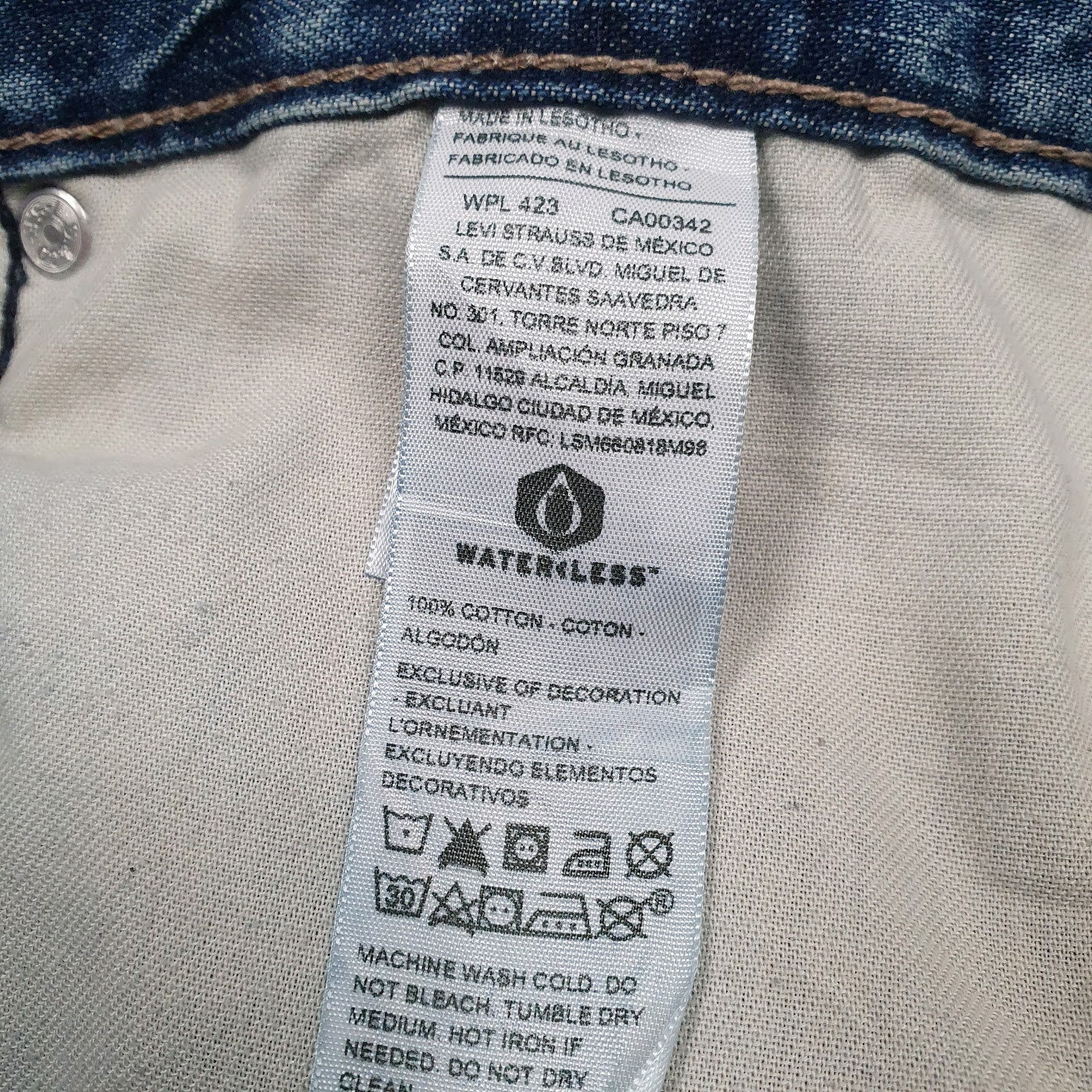Mens Blue Levis Carpenter  Jeans