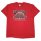 Mens Red Fruit Of The Loom Vintage 00s Williamsburg State Playoffs Short Sleeve T Shirt