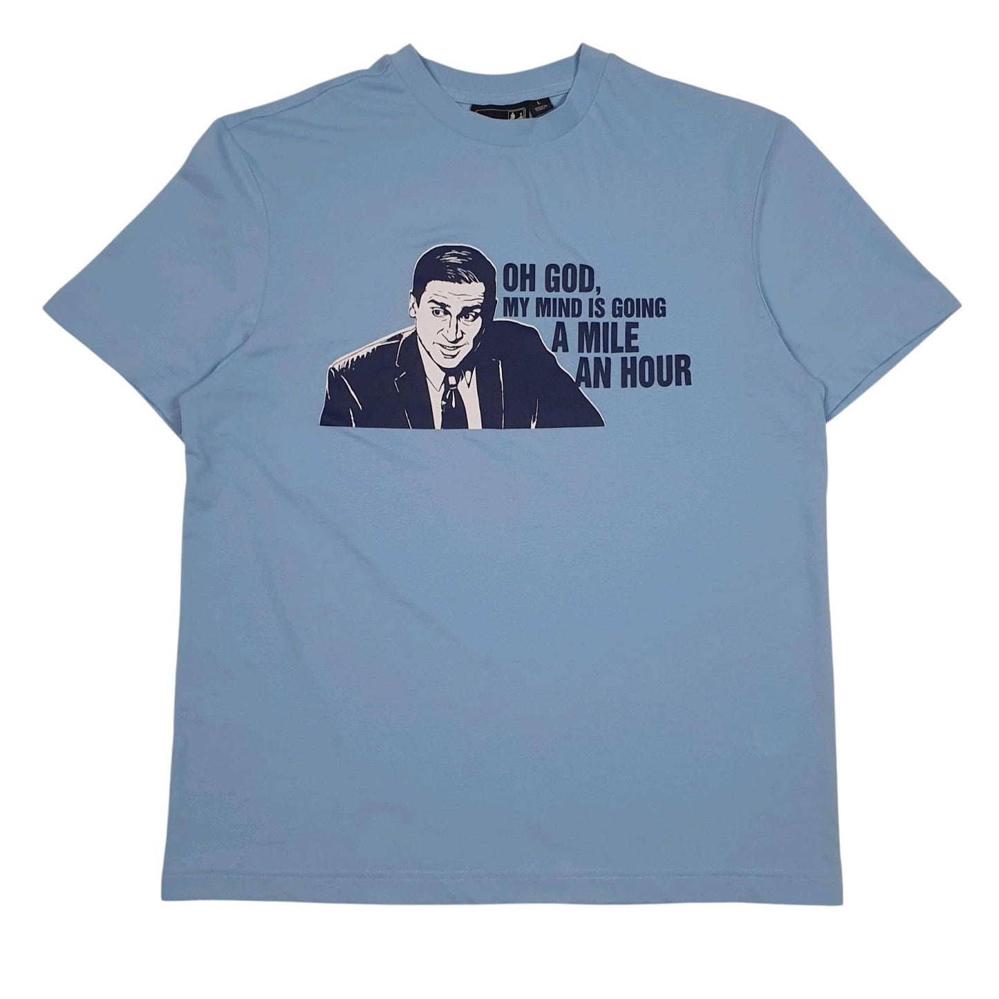 Mens Blue The Office  Short Sleeve T Shirt