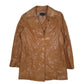 Womens Brown Luisa Spagnoli Snakeskin Lizard Skin Blazer Chore  Coat