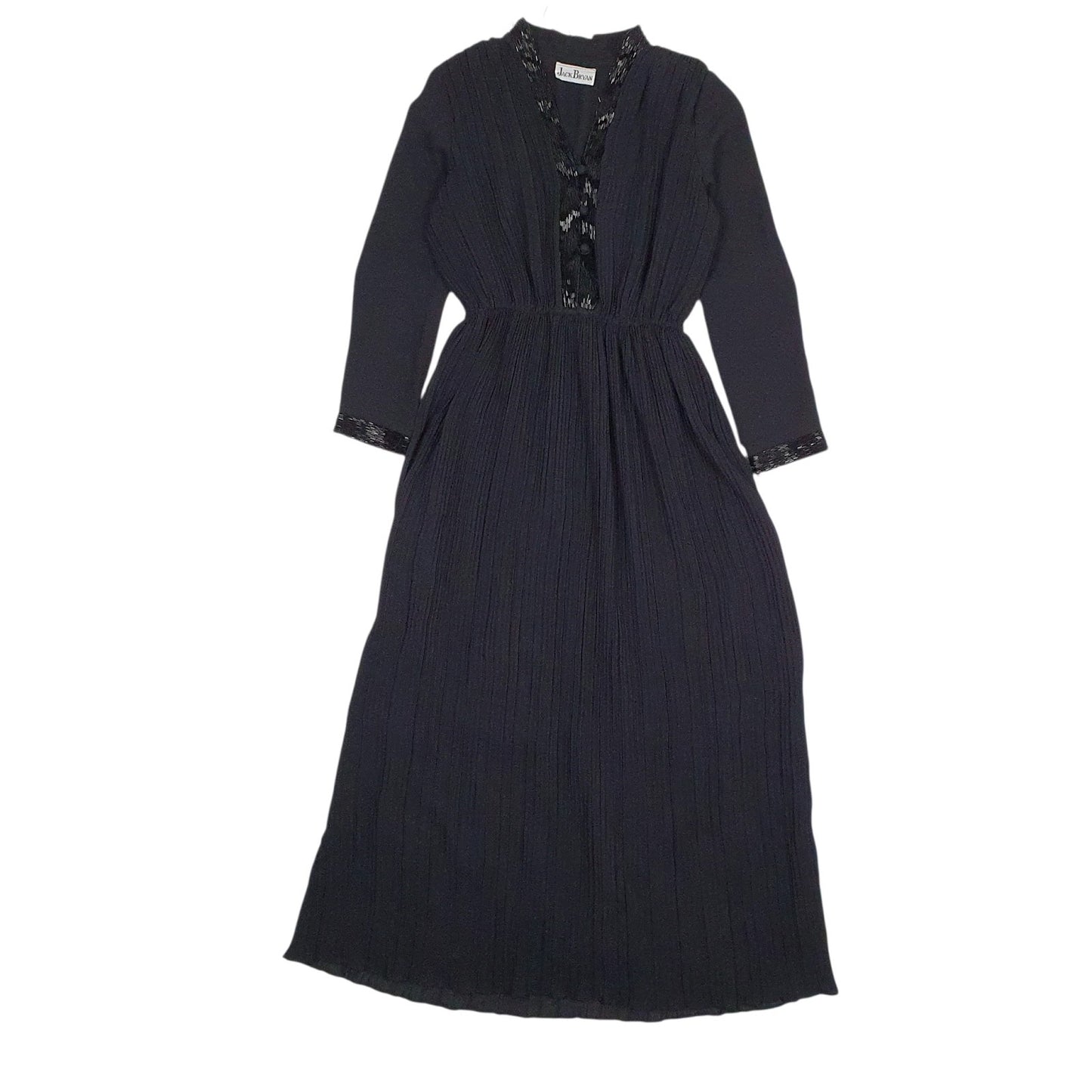 Womens Black Jack Bryan Evening Occasion Long Sleeve Dress