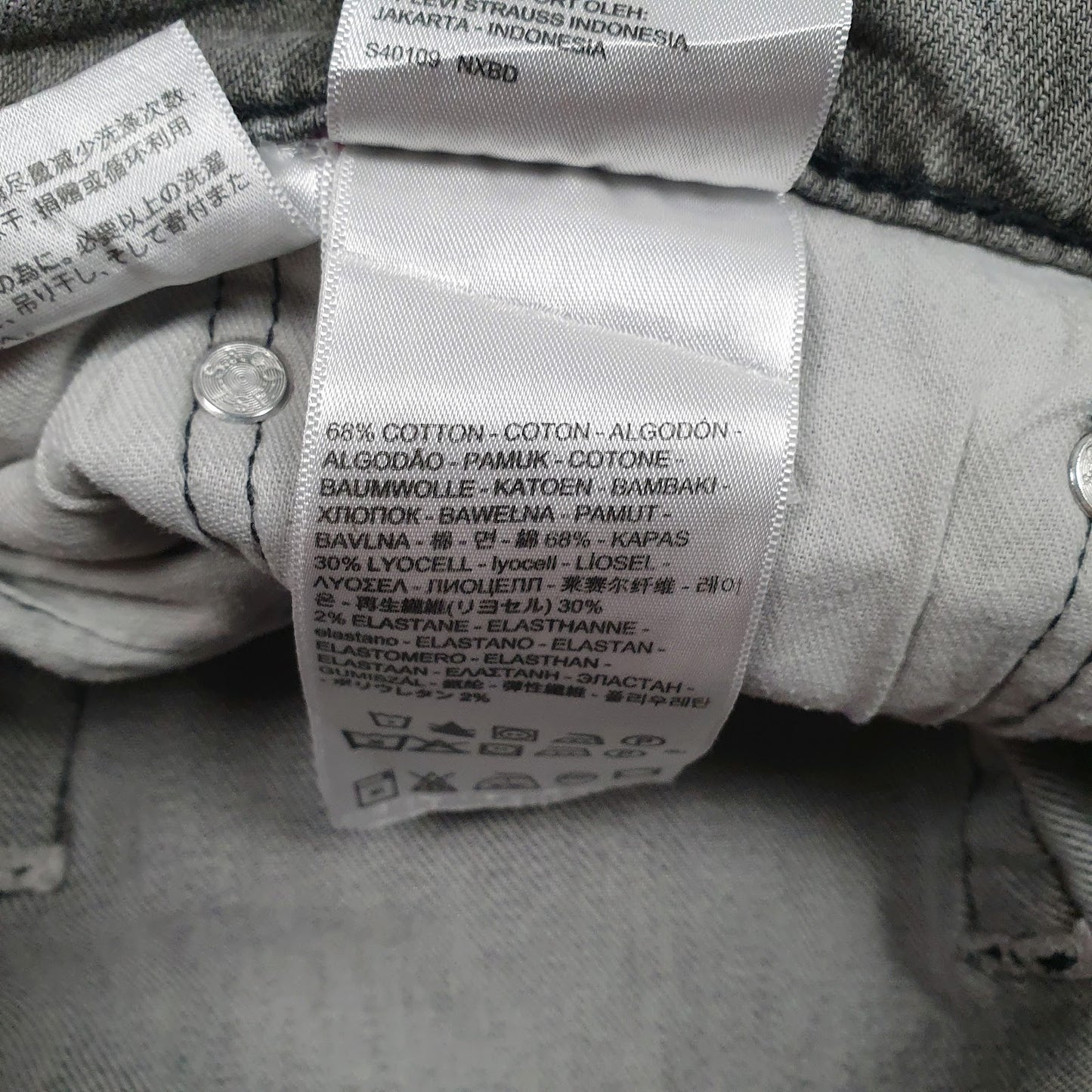 Mens Grey Levis   Jeans
