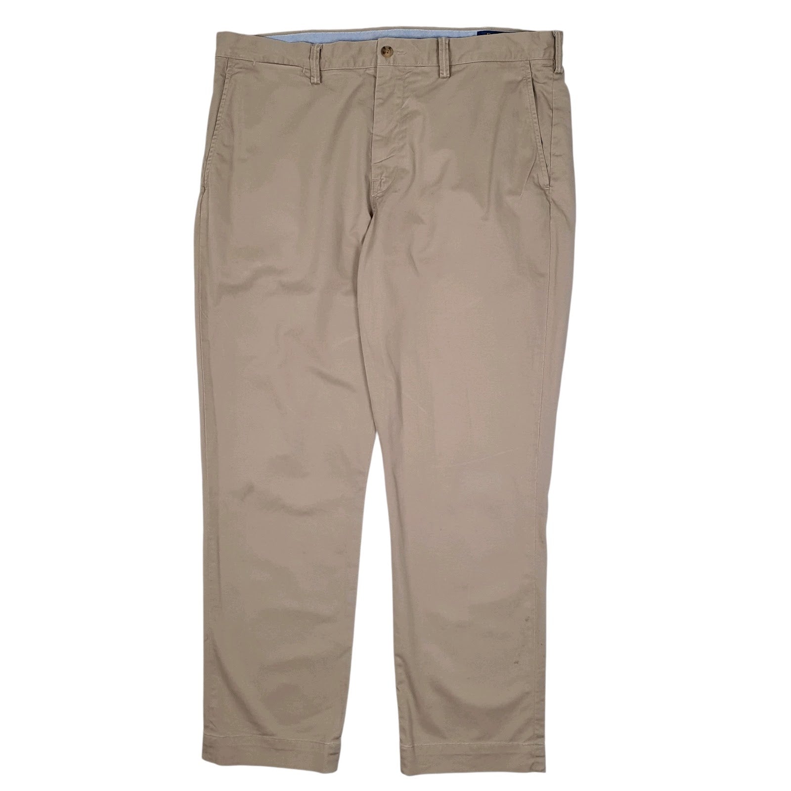 Mens Beige Polo Ralph Lauren Stretch Straight Fit Chino Trousers