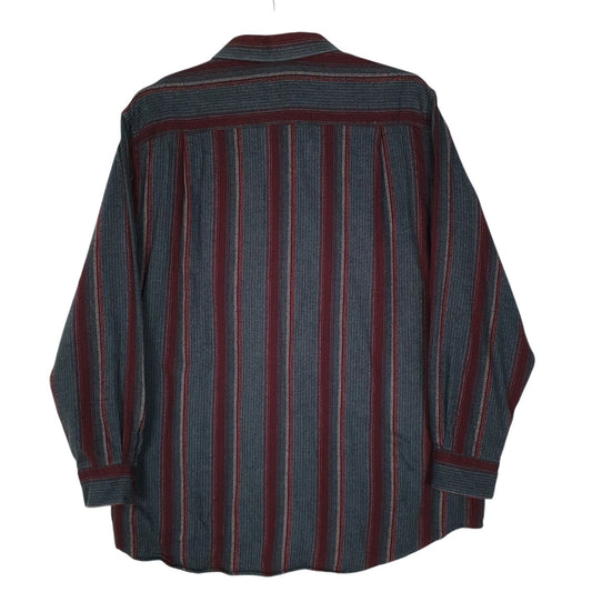 Mens Grey Trelegant Plaid Flannel  Shirt