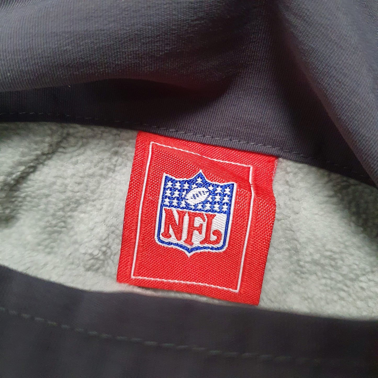 Mens Grey NFL Reversible Fleece Cleeveland Browns Hoodie Coat