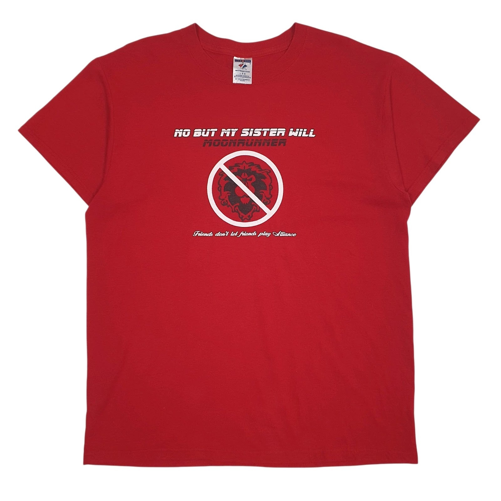 Mens Red Jerzees  Short Sleeve T Shirt