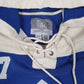Mens Blue Old Time Hockey Toronto Maple Leafs NHL Jersey Hoodie Jumper