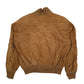Womens Brown Conbipel Bomber Suede  Coat
