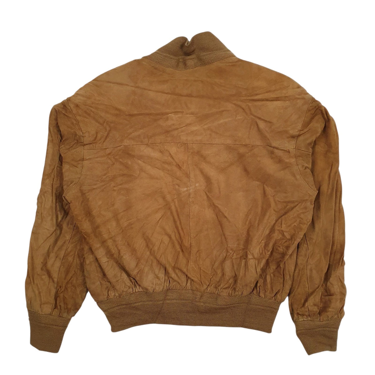 Womens Brown Conbipel Bomber Suede  Coat