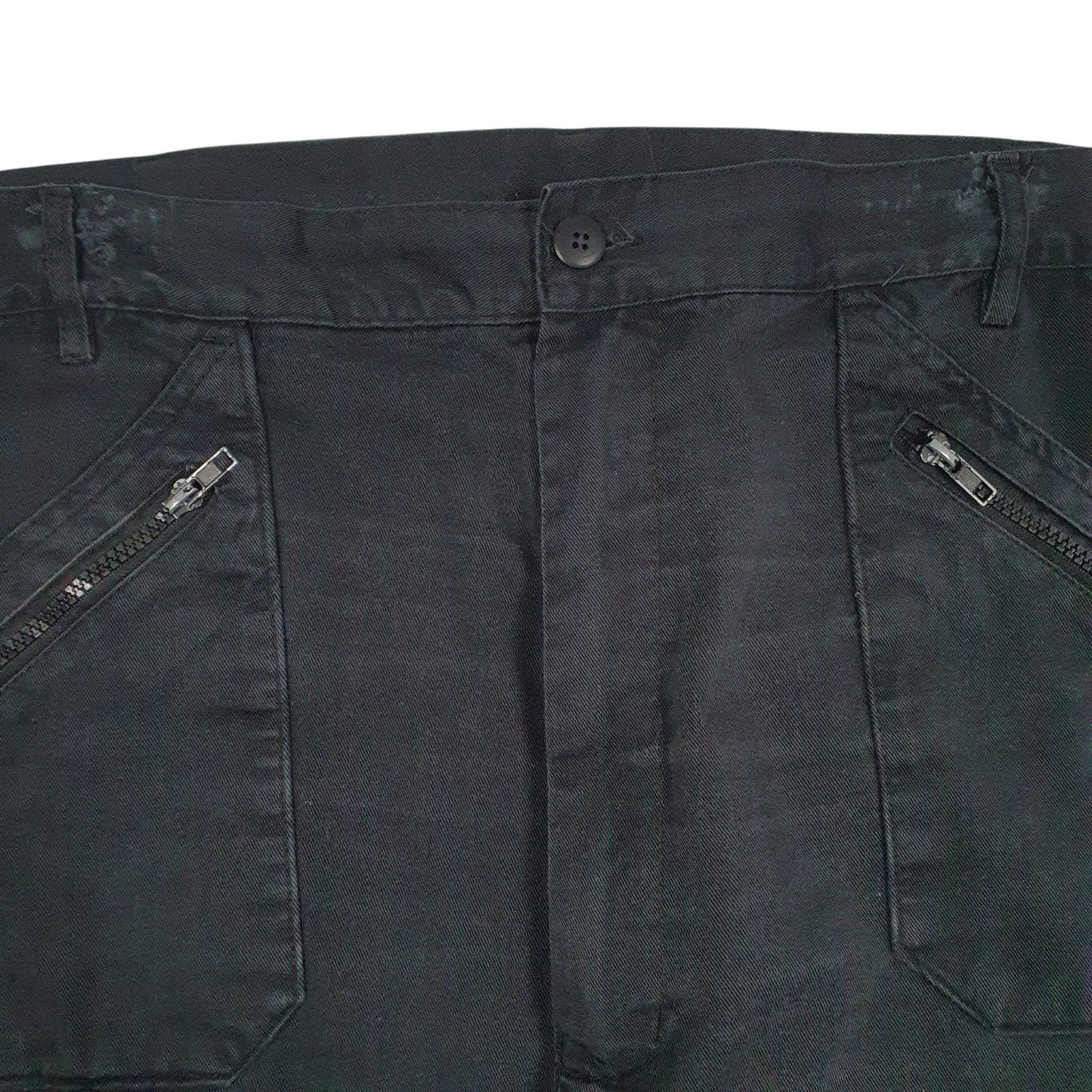 Mens Black Dickies Workwear Double Knees  Trousers