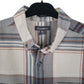 Mens Grey Eddie Bauer Heavyweight Plaid Flannel  Shirt
